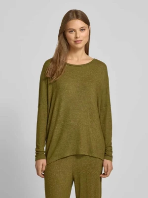 Bluza z prążkowanym, okrągłym dekoltem model ‘Biara’ Soyaconcept