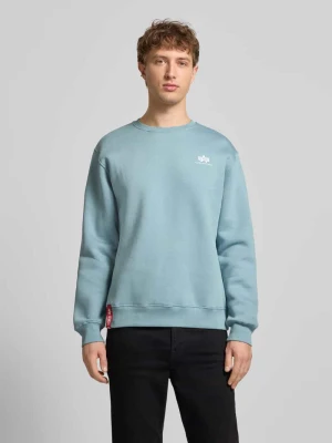 Bluza z prążkowanymi wykończeniami alpha industries