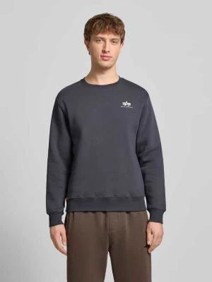 Bluza z prążkowanymi wykończeniami alpha industries