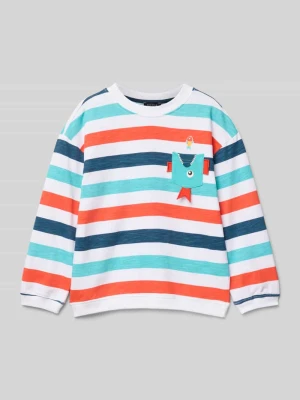 Bluza z prążkowanymi wykończeniami BLUE SEVEN