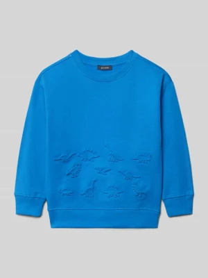 Bluza z prążkowanymi wykończeniami BLUE SEVEN