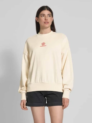 Bluza z prążkowanymi wykończeniami model ‘ALIZAA’ ARMEDANGELS