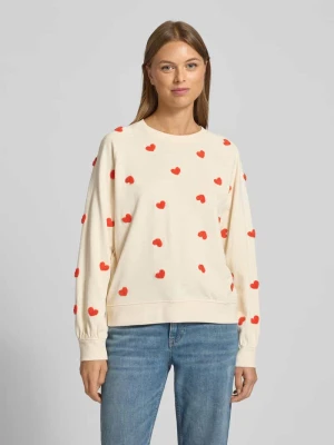 Bluza z prążkowanymi wykończeniami model ‘KASURA’ Ichi