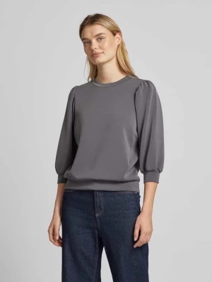 Bluza z prążkowanymi wykończeniami model ‘TENNY’ Selected Femme