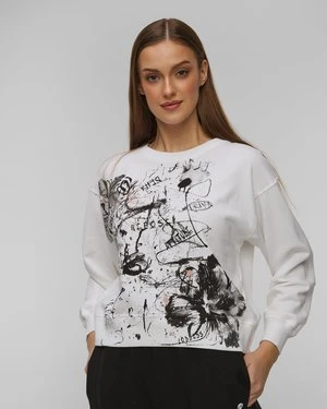 Zdjęcie produktu Bluza Z Printem Damska Deha biały