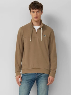 Bluza z rozciętymi kieszeniami i naszywką z etykietą s.Oliver brązowy