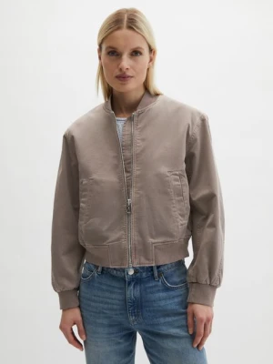 Bluza z twillu regularnie barwiona w masie Marc O'Polo béžová
