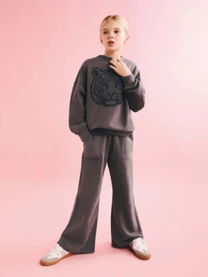 Bluza z tygrysem czekoladowy - Dzieci - lata - MANGO KIDS