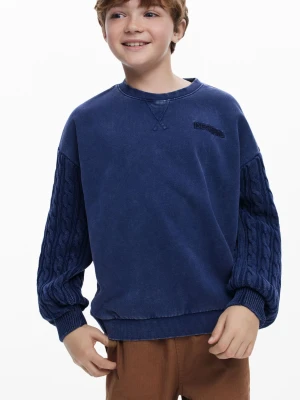 Bluza z warkoczowymi rękawami Desigual