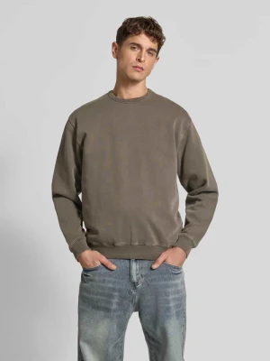 Bluza z wyhaftowanym logo Forét Ziemisty brązowy