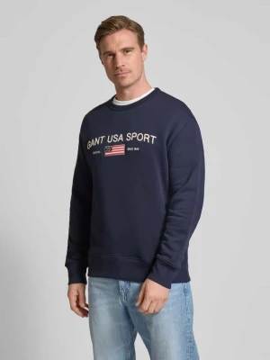 Bluza z wyhaftowanym logo Gant