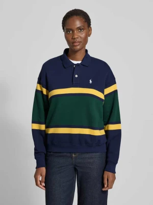 Zdjęcie produktu Bluza z wyhaftowanym logo i kołnierzykiem polo Polo Ralph Lauren