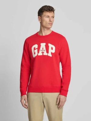 Bluza z wyhaftowanym logo i okrągłym dekoltem GAP