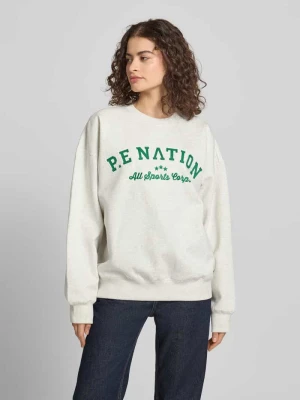 Bluza z wyhaftowanym logo i okrągłym dekoltem P.E Nation