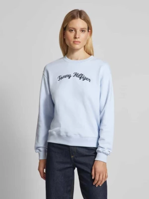 Bluza z wyhaftowanym logo model ‘SCRIPT’ Tommy Hilfiger