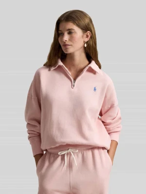 Bluza z wyhaftowanym logo Polo Ralph Lauren Różowy