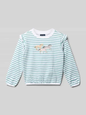 Bluza z wyhaftowanym motywem BLUE SEVEN