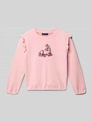 Bluza z wyhaftowanym motywem BLUE SEVEN