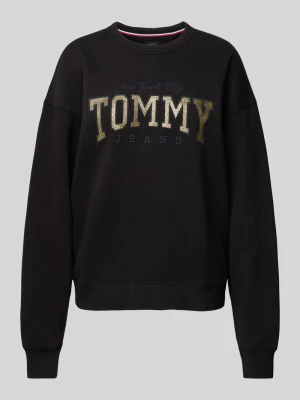 Bluza z wyhaftowanym napisem i okrągłym dekoltem Tommy Jeans