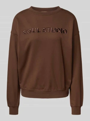 Bluza z wyhaftowanym napisem model ‘SOUL STUDIO’ Smith and Soul