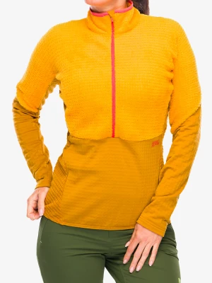 Bluza z zamkiem 1/2 damska Direct Alpine Aura Lady - mango/caramel