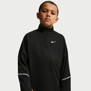 Bluza z zamkiem 1 / 2 dla dużych dzieci Dri-FIT Nike Miler - Czerń