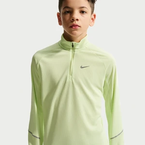 Bluza z zamkiem 1/2 dla dużych dzieci Dri-FIT Nike Miler - Zieleń