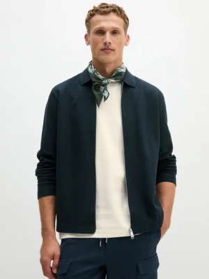 Bluza z zamkiem błyskawicznym Marc O'Polo modrá