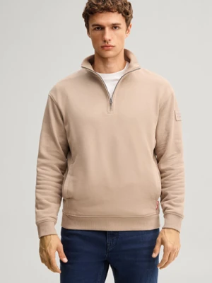 Bluza z zamkiem błyskawicznym w kolorze brązowym JOOP!