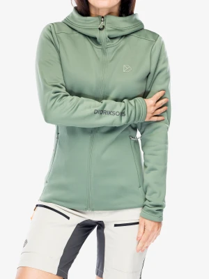 Bluza z zamkiem damska Didriksons Anneli Full Zip 2 - light moss