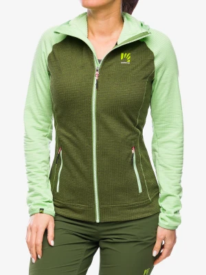 Bluza z zamkiem damska Karpos Ambrizzola Full-Zip Hoodie - arcadian/cedar green