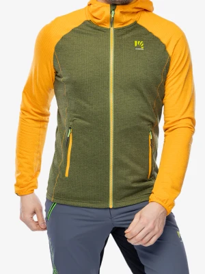 Bluza z zamkiem Karpos Ambrizzola Full-Zip Hoodie - cedar green/radiant