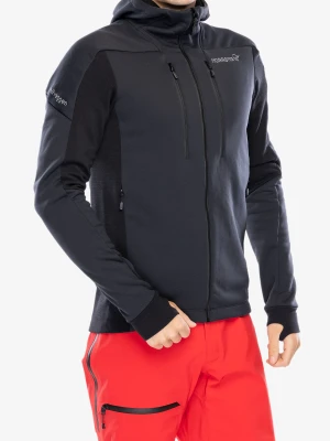 Bluza z zamkiem Norrona Trollveggen Powerstretch Pro Zip Hood - caviar