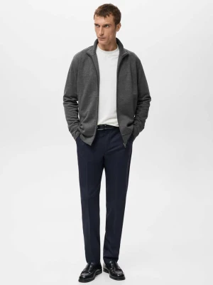 Zdjęcie produktu Bluza z zamkiem regular fit ciemnoszary - Mężczyzna - - MANGO MAN