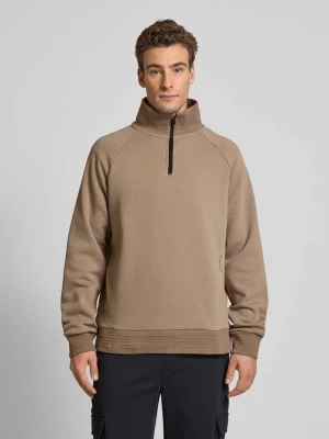 Bluza z zapinanym kołnierzem model ‘Saggel’ BOSS Green