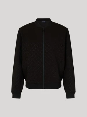 Bluza zapinana Barton w kolorze czarnym ze wzorem w chabry Joop