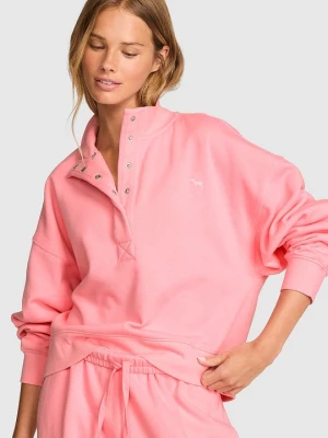 Bluza zapinana na napy Campus Fleece Victoria's Secret Różowy