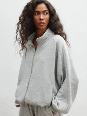 Zdjęcie produktu Bluza zapinana na zamek w kolorze LIGHT GREY MELANGE -MELLOW Marsala