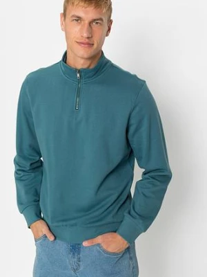 Bluza ze stójką BonPrix niebieski