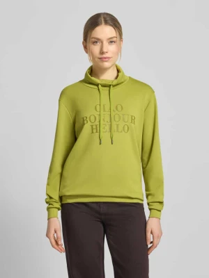 Bluza ze stójką i nadrukiem z napisem Soyaconcept