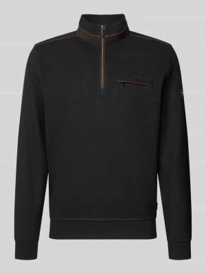 Bluza ze stójką i zamkiem błyskawicznym Bugatti Antracytowy
