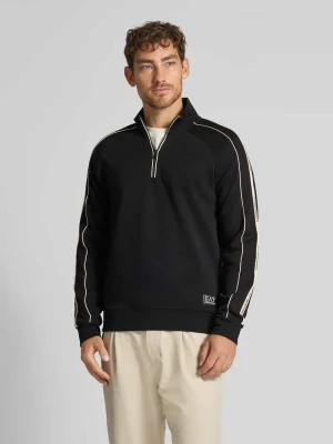 Bluza ze stójką i zamkiem błyskawicznym EA7 Emporio Armani