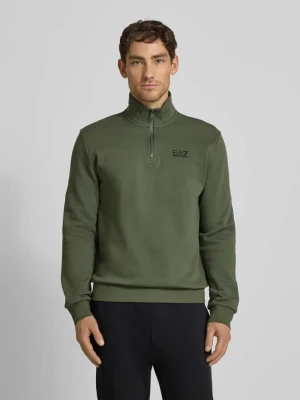 Bluza ze stójką i zamkiem błyskawicznym EA7 Emporio Armani