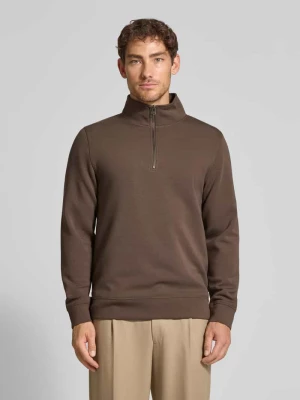 Bluza ze stójką i zamkiem błyskawicznym model ‘Sebastian’ casual friday