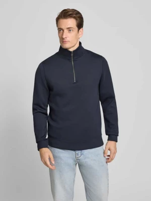 Bluza ze stójką i zamkiem błyskawicznym model ‘Sebastian’ casual friday