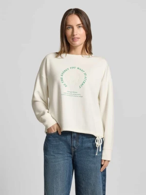 Bluza ze sznurkiem i nadrukiem z przodu Christian Berg Woman