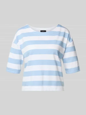 Bluza ze wzorem w paski i rękaw o dł. 1/2 monari