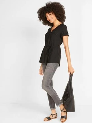 Zdjęcie produktu Bluzka 2 w1 ciążowa i do karmienia, z lejącej wiskozy bonprix