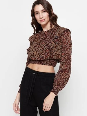Bluzka AllSaints brązowy