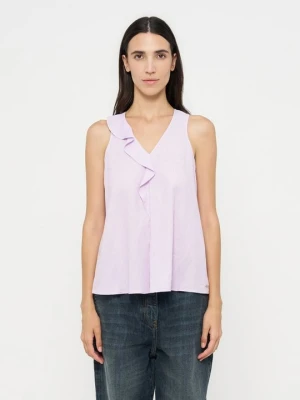 Bluzka Armani Exchange fioletowy